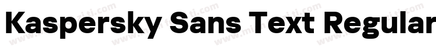 Kaspersky Sans Text Regular字体转换